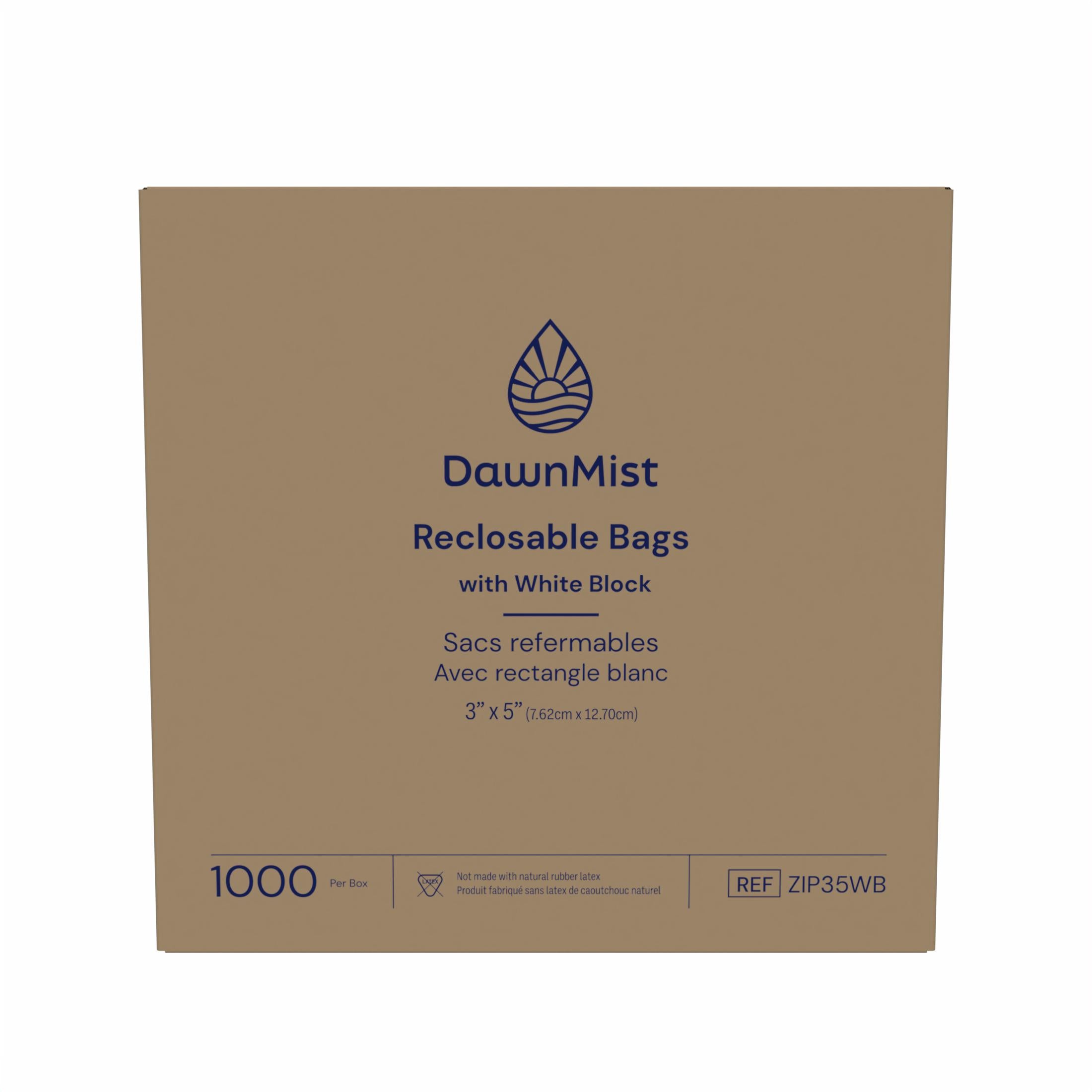 Reclosable Bag 3 x 5, Clear - ZIP35WB Main image