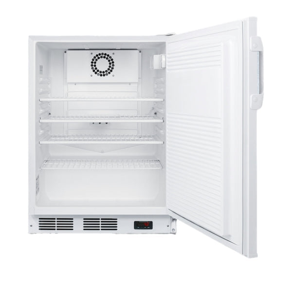Accucold 15" wide ADA compliant all-refrigerator for built-in or freestanding use with panel-ready door (Model ALR15BIF)