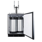 Accucold ADA compliant built-in commercial nitro coffee kegerator, ADA (Model SBC58BLBIADANCFTWINLHD)