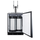 Accucold ADA compliant built-in commercial nitro coffee kegerator, ADA (Model SBC58BLBIADANCFTWINLHD)