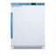 Uundercounter auto defrost all-refrigerator for residential use with a customizable door front to accept overlay panels