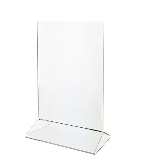 ALPINE INDUSTRIES 8.5" X 11" CLEAR ACRYLIC, TOP INSERT, TABLETOP SIGN HOLDER Main image