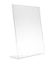 ALPINE INDUSTRIES 8.5" X 11" CLEAR ACRYLIC, SLANT-BACK, SIDE INSERT, TABLETOP SIGN HOLDER