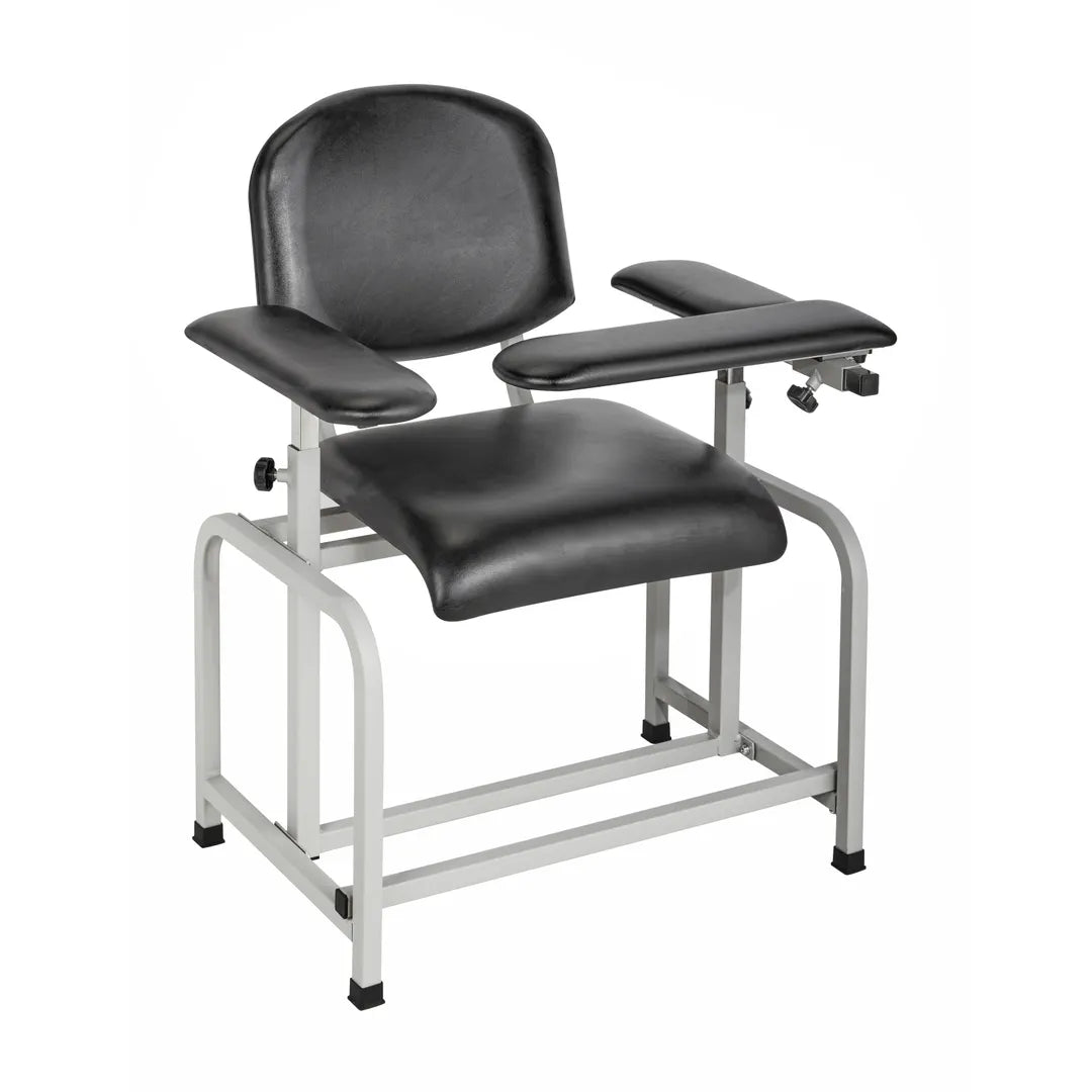 Black Padded Phlebotomy Blood Drawing Chair