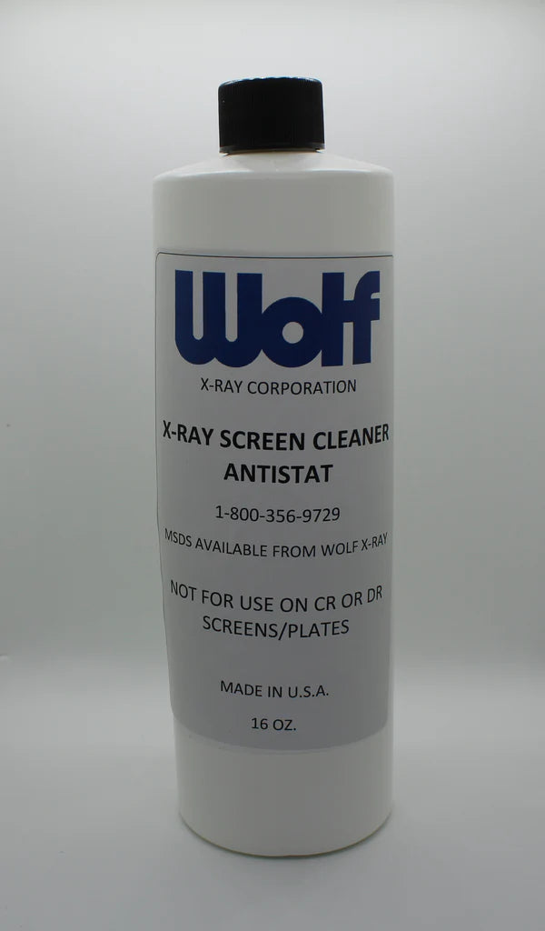 Wolf X-Ray Anti-Static Screen Cleaner for Cassettes and Illuminators - 16 ounce bottle (package of 4)