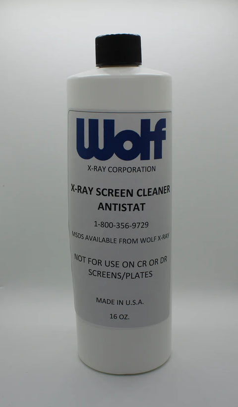 Wolf X-Ray Anti-Static Screen Cleaner for Cassettes and Illuminators - 16 ounce bottle (package of 4)