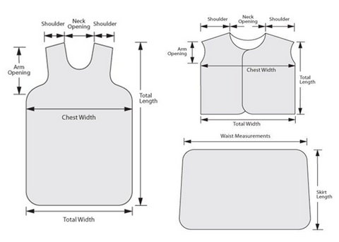Wolf X-Ray Shorten Length of Apron by 5 inches