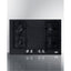 30" wide 4-burner gas cooktop in black with sealed burners and cast iron grates