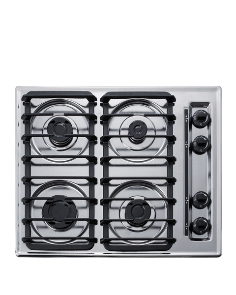 Accucold 24" wide sealed burner gas range made in the USA