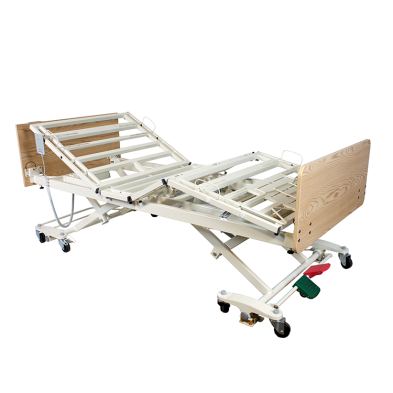 DB300 Bariatric LTC 5 Function Low Bed - Wood Boards - Mahog