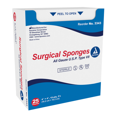 Surgical Gauze Sponge - Sterile 2's