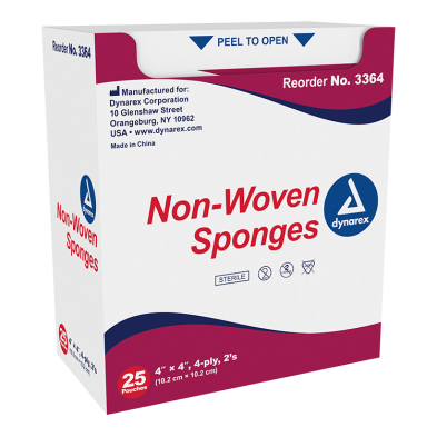 Non-Woven Sponge - Sterile 2's