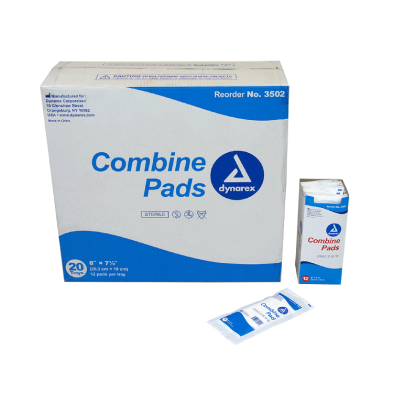 Combine Pads 1/pouch - Sterile