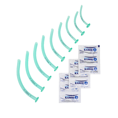 Nasopharyngeal Airway Kits - 9 NPA + 9 packs of Jelly