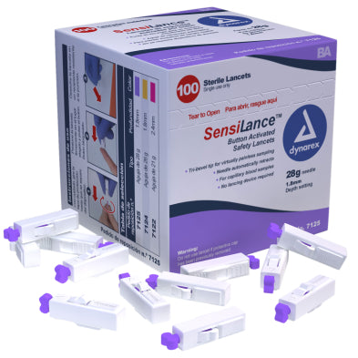 Button Activated Safety Lancets - Sterile