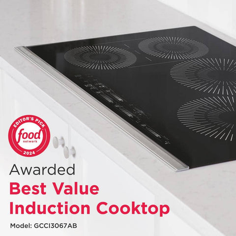 Accucold 30" 230V 4-burner induction cooktop in black