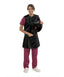 WOMEN'S APRON AND VEST : .5 mm Lead Free VEST: 23X23 APRON: 21X41-46 Black - Large