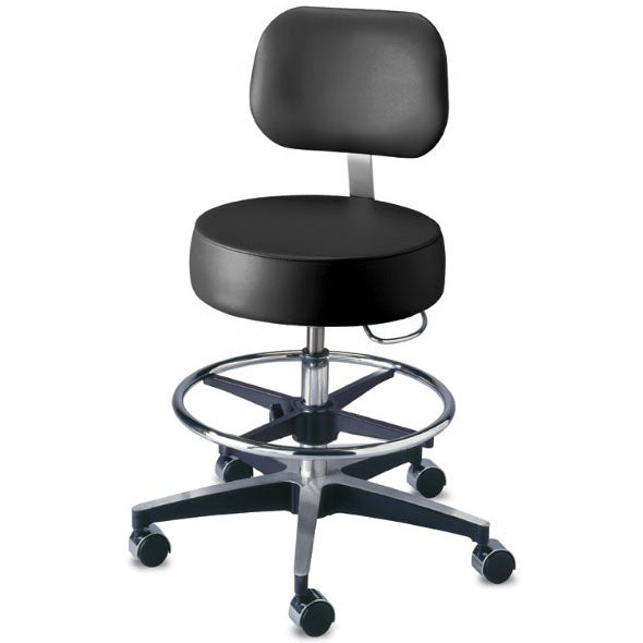 Brewer Pneumatic Aluminum Exam Stool with