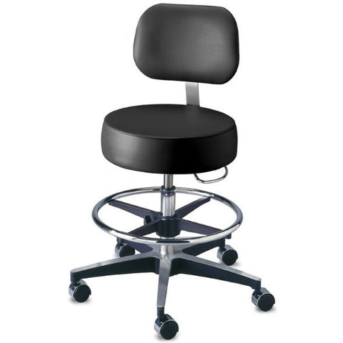 Brewer Pneumatic Aluminum Exam Stool with