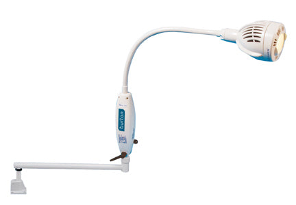 Burton Gleamer LED Wide Beam Wall / Exam Table with Extension Arm