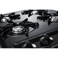 Accucold 24" Wide Open Burner Gas Cooktop in Black with Spark Ignition