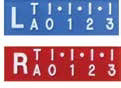 Digital Imaging Markers: R & L 1/2", Custom 2 or 3 initials - 1/4" (Must include custom info when ordering)