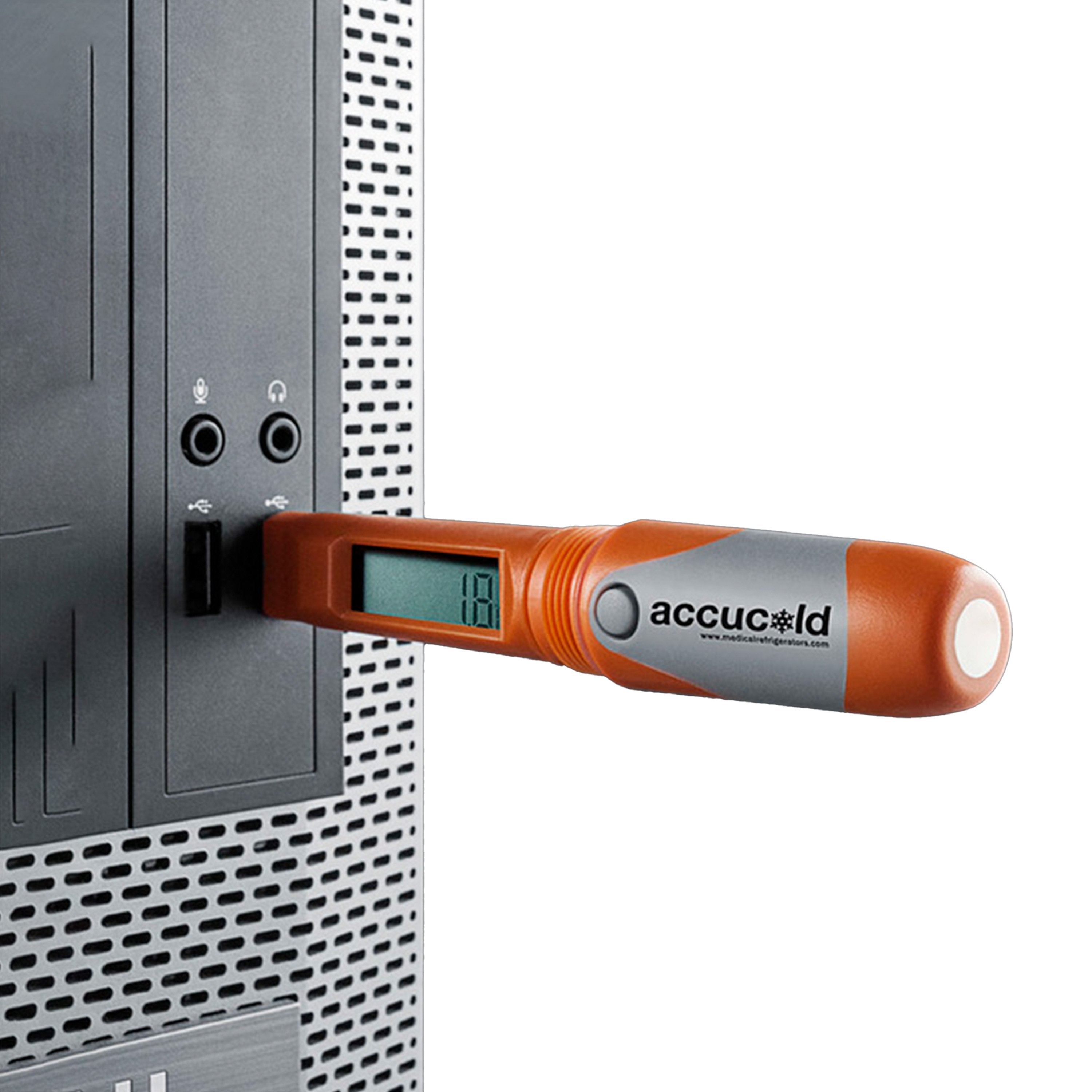 Single portable USB temperature logger