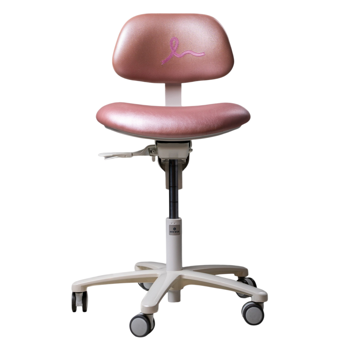 Brewer Rosa pink operator stool 4355B