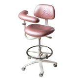 Brewer Practice Pink dental assistant stool, Rosa, right body support 4355BR