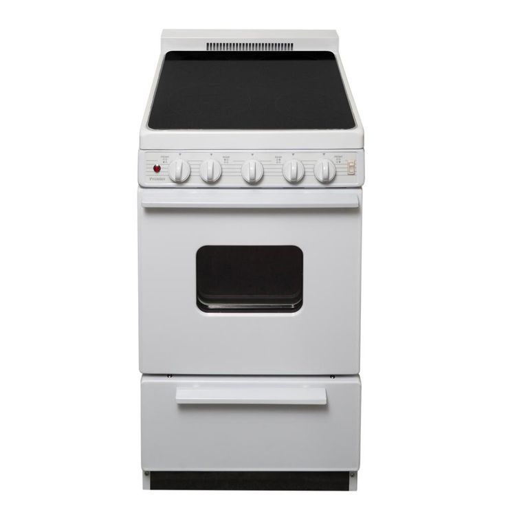 20" Wide Smooth-top Electric Range in White Main image