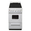 20" wide smooth-top electric range in white