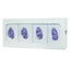 Glove Box Dispenser Quad White Steel