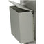 Waste Container With Cover and Locking Lid, Aluminum, Includes Mounting Bracket