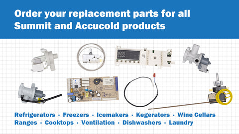 Accucold Kit to convert select SUMMIT natural gas range with battery ignition ("P" series) into LP gas