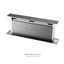 18" wide retractable range hood for recirculating operation