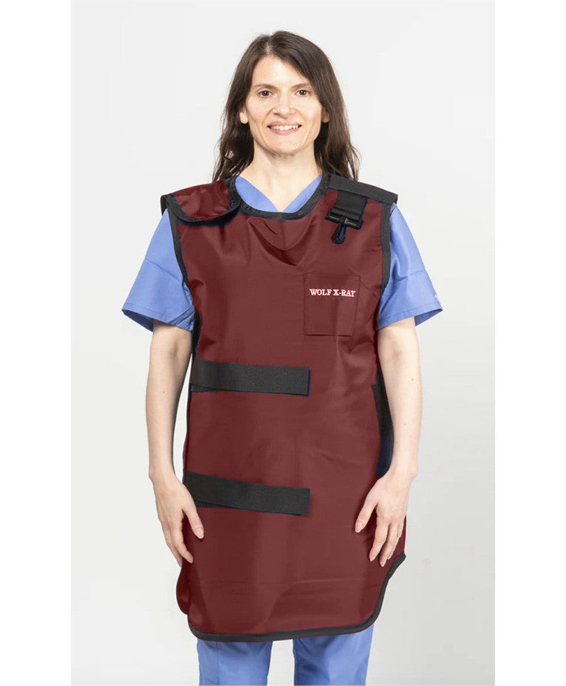 SPECIAL PROCEDURE APRON - .35 mm   Lead Free   22X38  Burgundy - Medium