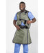 MEN'S APRON AND VEST: .35 mm   Regular Lead Free w/Thyroid Collar VEST: 25x23 APRON: 21X41-46 Grey - Medium