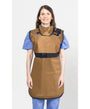 COAT APRON - .25 mm   Lead Free with Thyroid Collar   24X42 Shimmering Bronze - Large