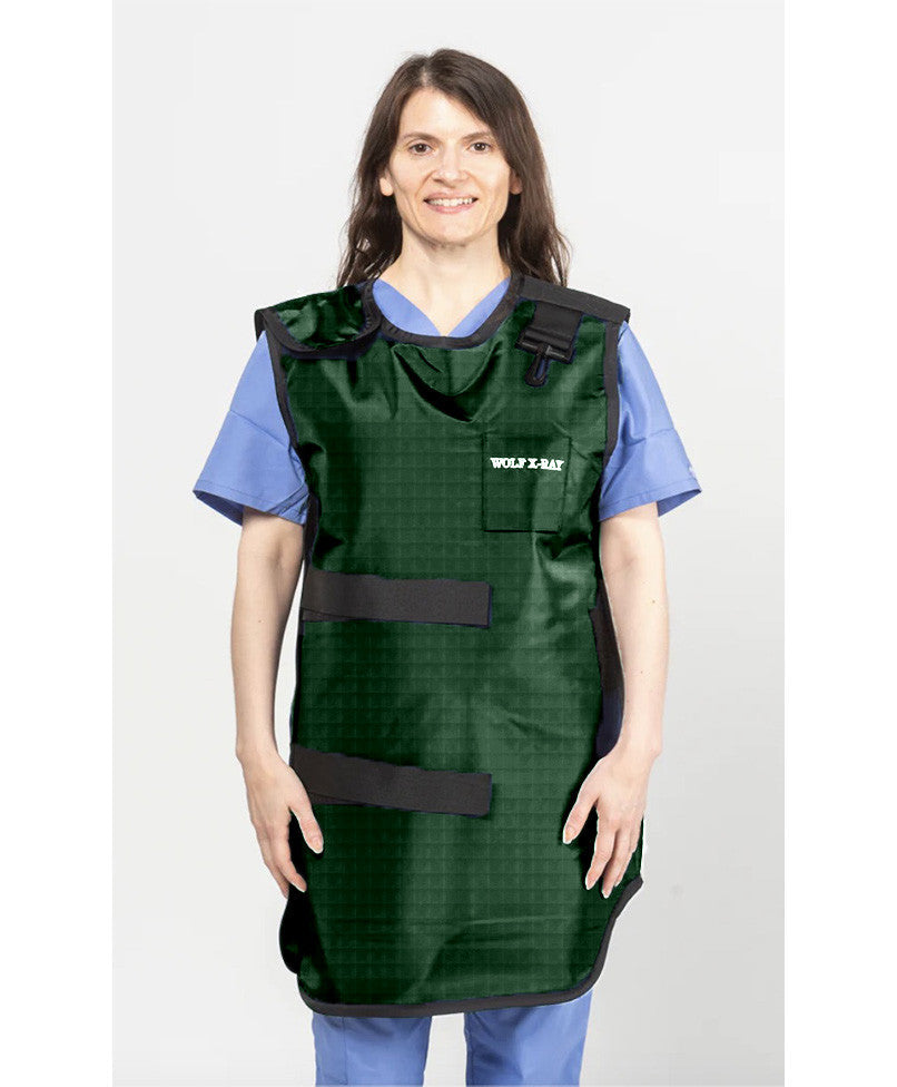SPECIAL PROCEDURE APRON - .35 mm   Lead Free   22X38 Shimmering Green - Medium Main image