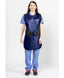 PEDIATRIC FRONT CLOSING SPECIAL PROCEDURE APRON - .5 mm   Light Weight Lead   14x31 Shimmering Electric Blue - Large