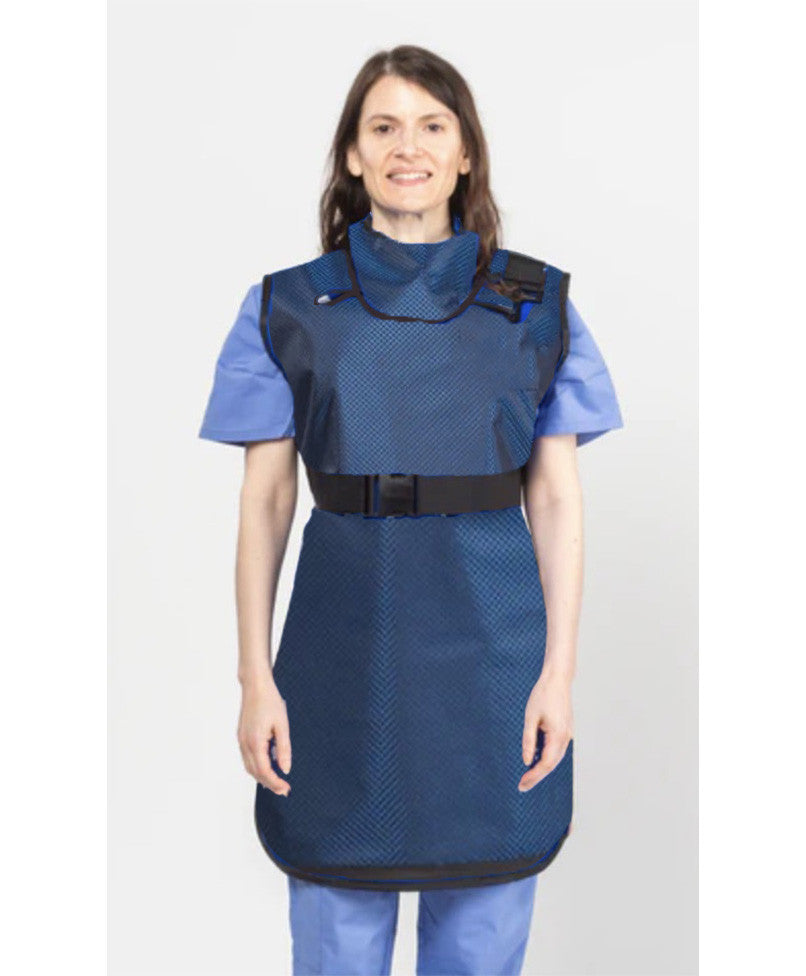 COAT APRON - .35 mm   Lead Free   25X40  Shimmering Navy Blue - Extra Large