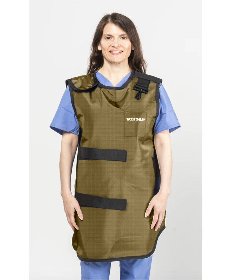 SPECIAL PROCEDURE APRON - .5 mm   Lead Free   21X36  Shimmering Tan