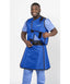 MEN'S APRON AND VEST: .25 mm   Regular Lead Free VEST: 24X21 APRON: 20X35-40 Royal Blue