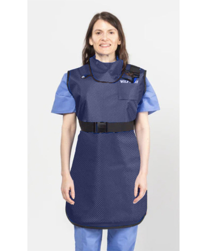 COAT APRON - .35 mm   Lead Free   24X42 Navy Blue - Large