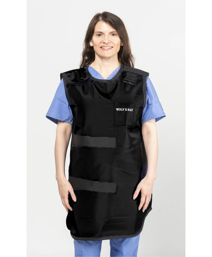 SPECIAL PROCEDURE APRON - .35 mm   Lead Free   24X40 Black- Extra Large