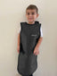 PEDIATRIC FRONT CLOSING SPECIAL PROCEDURE APRON - .5 mm   Lead Free   12X29 Black - Medium