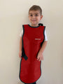 PEDIATRIC FRONT CLOSING SPECIAL PROCEDURE APRON - .5 mm   Regular Lead   14x31 Red - Large Main image