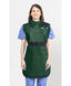 COAT APRON - .25 mm   Lead Free with Thyroid Collar   26x42  Hunter Green- Extra Extra Large