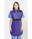 COAT APRON - .35 mm   Lead Free with Thyroid Collar   25X40 Purple - Extra Large