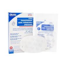 Sterile Transparent Semi-Permeable Dressing 4" x 4-3/4"